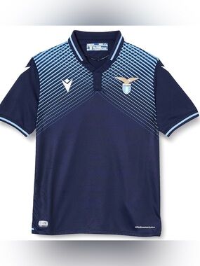 Macron SS Lazio 2020-2021 Third Football Jersey Size Medium Blue Soccer Kit